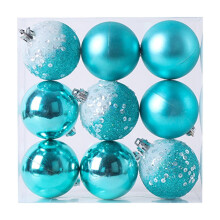 9Pcs Shatterproof Christmas Ball Ornaments for Tree, Wedding, Party – Blue, 2.36" (6cm), compatible with standard tree hooks