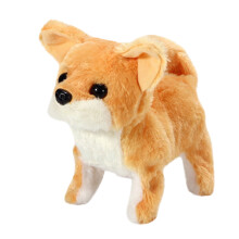 Electric Corgi Robot Dog Plush Toy – Interactive, Talking, Moving Tail, Sound Effects, 7.09", Compatible with Kids & Pet Lovers