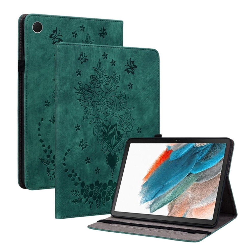 Samsung Galaxy Tab A9 8.7" Case Pu Leather Butterfly Green 974856058136