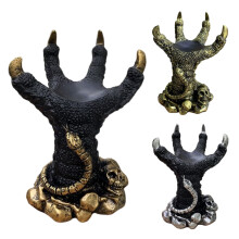Resin Table Stands for Display Glass Ball - Simulation Dragon Claw Holder Figure Base for Crystal Ball Home Decoration Party Business Gift (stands)