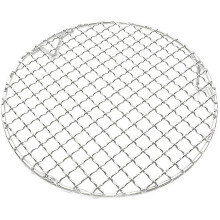 1-pakning med multifunksjon, rund grillrist i rustfritt stål med krysstråd, dampende kjøling/karbonfibernett/grill/pannerist med ben (6,5–8,3