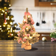 Weihnachtsschmuck-Set im Ausverkauf: Mini-Tischbaum aus künstlicher Beleuchtung, passend zur Weihnachtsdekoration