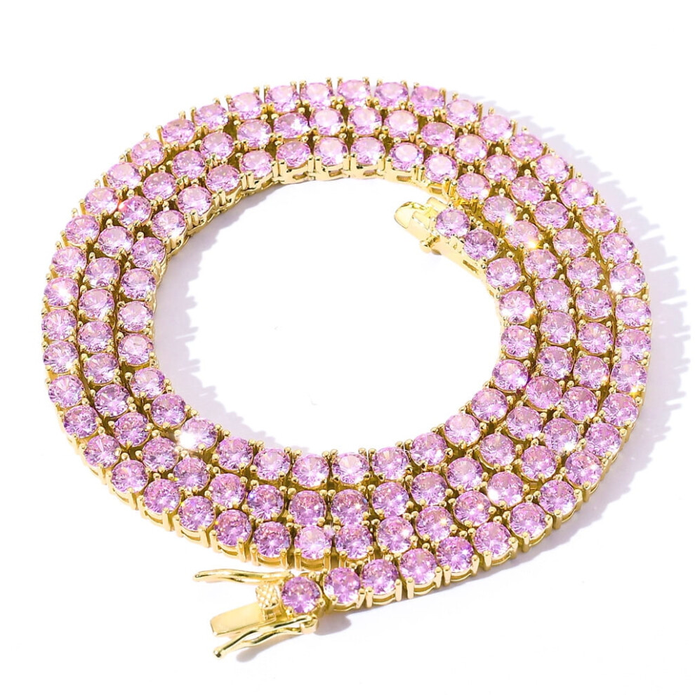 Birthstone Bracelet Gold Tennis Bracelets 925 Sterling Silver Fine Jewelry Wedding Bridal Prom Birthday Gift for Women Her, Length 7.9 Inch Width 4mm-image-OPC-PSB7969-NEW