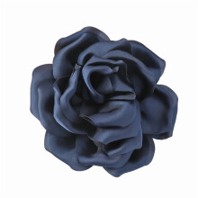 Broche elegante de lapela em formato de rosa, 15 cm, em tecido, ideal para mulheres em jantares e festas.