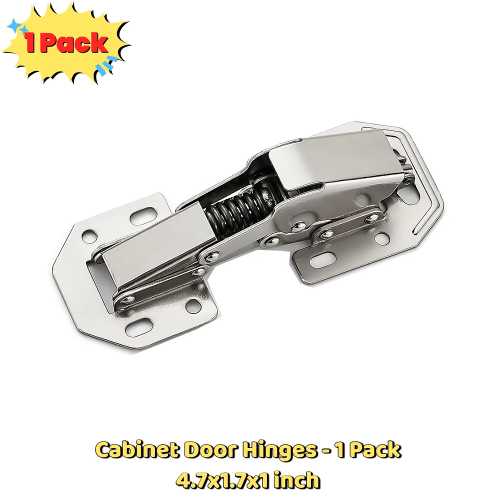 1 Pack Hidden Hinges For Cabinet Doors Frameless, Concealed Cabinet Hinges, Surface Mount Hinges 9193271071952
