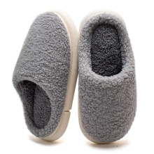 Damepude Varme Memory Foam Hjemmesko Komfortable Søde Hjemmesko Lette, Fnuggede Juletøfler (DIY, Hvid-40/41)
