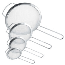 Set de strecurătoare cu plasă fină, strecurătoare și site din oțel inoxidabil cu cadru ranforsat – 4 dimensiuni, compatibile cu KitchenAid