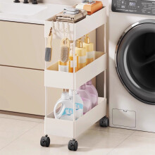 3-Tiered Multipurpose Storage Cart Storage Rack, Dorm Room Storage Bathroom Storage Rack, Craft Cart with Wheels Caddy Organizer