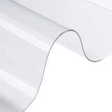 Nappe de protection transparente, imperméable, en PVC de 0,8 mm d'épaisseur, idéale pour la table à manger ou la cuisine.