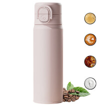 Sticlă de apă izolată din oțel inoxidabil 316, 473 ml, cu capac 2 în 1 cu pai/cioc – etanșă, fără BPA, potrivită pentru suportul de