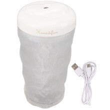 Prenosný malý chladiaci zvlhčovač vzduchu, bezdrôtový nabíjateľný, super tichý skladací mini zvlhčovač s 3 režimami hmly, automatické