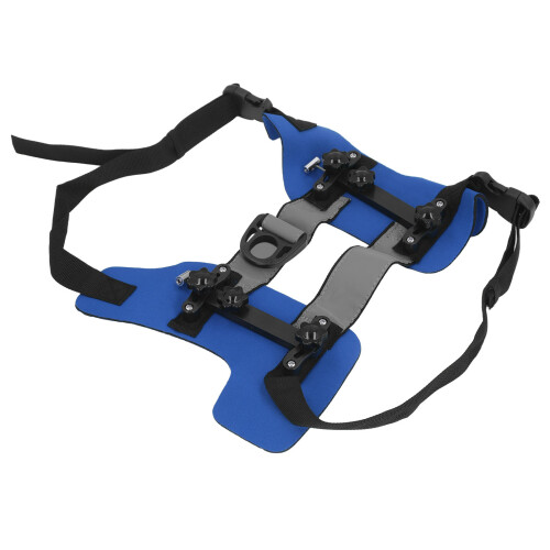 Blind Dog Ring Harness Blue M Anti-Collision Adjustable Durable