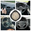 5Pcs Creative Metal Mini Car Clock Quartz Timekeeping Glow-in-Dark 8