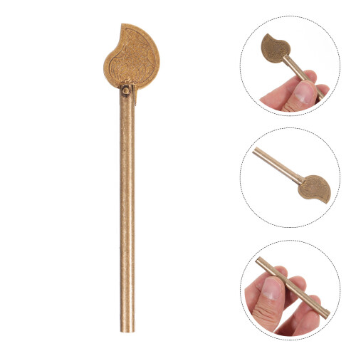 3Pièces Ancienne En Laiton Pour Porte Serrure 2