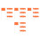 100Pcs Orange Writable Marker Flags Steel Wire Lawn Yard Utility Flags 6
