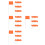100Pcs Orange Writable Marker Flags Steel Wire Lawn Yard Utility Flags 8