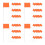 100Pcs Orange Writable Marker Flags Steel Wire Lawn Yard Utility Flags 9