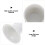 2Pcs Ceramic Egg Holder White Food Container for Restaurant Tableware 8