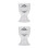 2Pcs Ceramic Egg Holder White Food Container for Restaurant Tableware 10