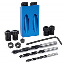 Kit de plantilla para agujeros de bolsillo, herramienta multiusos para hacer varios artículos de madera con cabezal de corte afilado que garantiza