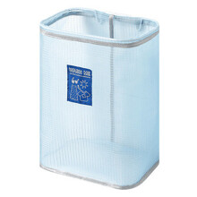 Reusable Mesh Bag, Portable Hanging Storage with Hanger for Living Room Wardrobe, Multi-purpose Laundry Organizer for Underwear Socks (Blue)
