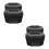 4Pcs Universal Black Plastic Tennis Racket Butt Cap Protectors 6