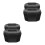 4Pcs Universal Black Plastic Tennis Racket Butt Cap Protectors 9