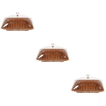 3Sets Geflochtener Mit Deckel Für & Garten