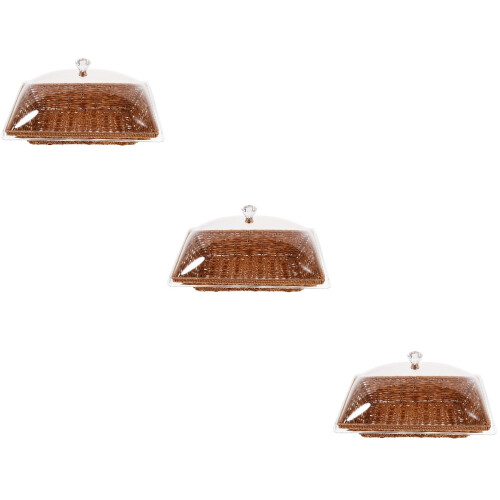 3Sets Geflochtener Mit Deckel Für & Garten