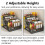 Suitable for Countertop Storage Seasoning Rack Storage Rack Iron Kitchen Spice Storage Rack 3-Layer Foldable Spice Rack 3