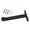 3Pcs Rust-Resistant Black Iron Shelf Brackets Load Bearing Holders 2
