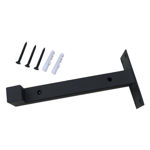 3Pcs Rust-Resistant Black Iron Shelf Brackets Load Bearing Holders 1