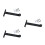 3Pcs Rust-Resistant Black Iron Shelf Brackets Load Bearing Holders 5