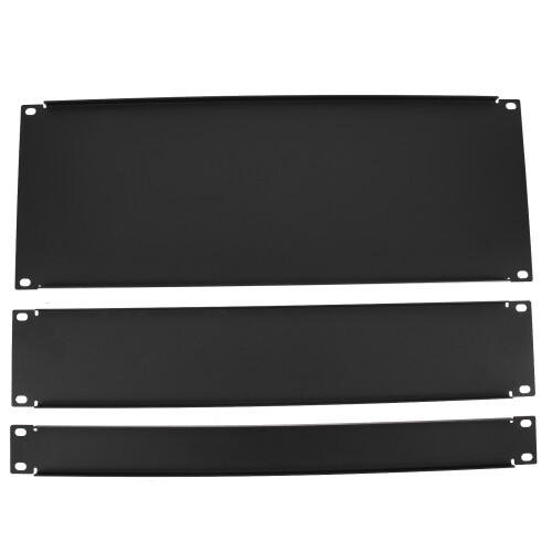 6Pcs Durable Metal Cabinet Protective Covers Black Equipment Shield 1