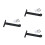 3Pcs Rust-Resistant Black Iron Shelf Brackets Load Bearing Holders 8