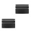 6Pcs Durable Metal Cabinet Protective Covers Black Equipment Shield 6