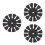 3Pcs Black Eva Rack 12 Arrows Protector for Sports 9