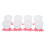 24Pcs Pink PP Egg Holders Adorable Foot-Shaped Egg Cups for Home Use 2