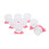 24Pcs Pink PP Egg Holders Adorable Foot-Shaped Egg Cups for Home Use 3