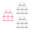 24Pcs Pink PP Egg Holders Adorable Foot-Shaped Egg Cups for Home Use 6