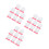 24Pcs Pink PP Egg Holders Adorable Foot-Shaped Egg Cups for Home Use 7