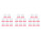 24Pcs Pink PP Egg Holders Adorable Foot-Shaped Egg Cups for Home Use 8