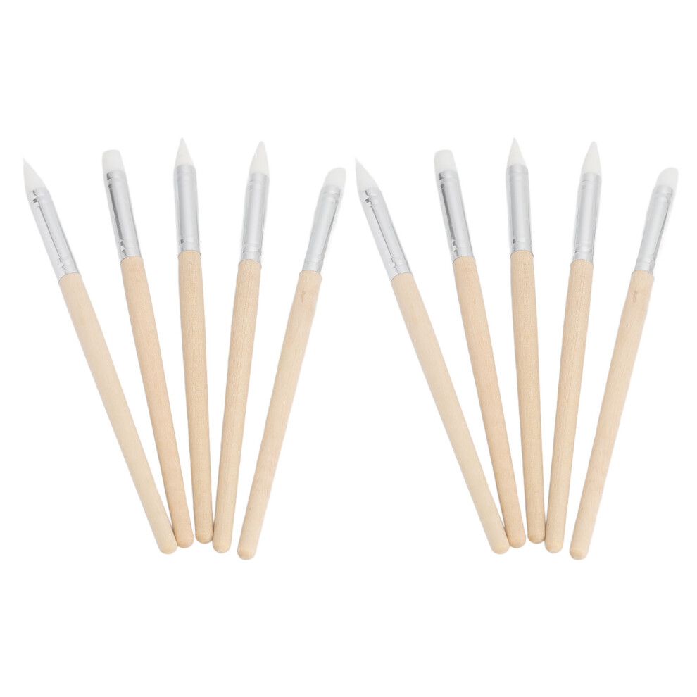 Super Easy To Clean Multi-Purpose Paintbrushes Soft Silicone Texture For Fondant Cake Decorating And Nail Art Carving