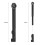 3Ensembles Portable Noire Métal Compact Pour Cyclisme Long 2