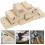 30Pièces De Fixation En Bois Beige Pour Manche De Houe Hache 10