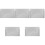 5Pcs Silver Metal Cards Box Practical Office Table Card Storage Case 5