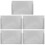 5Pcs Silver Metal Cards Box Practical Office Table Card Storage Case 8