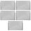 5Pcs Silver Metal Cards Box Practical Office Table Card Storage Case 9