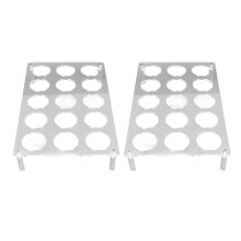 Supporto per capsule di caffè piatto in acrilico da 15 posti, 29,5 cm x 18,5 cm