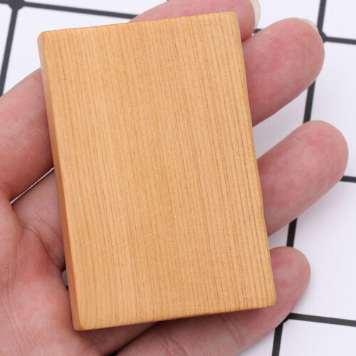 Blocos de madeira natural retangulares, 1 conjunto, 2,36 x 1,57 x 0,47 polegadas 1